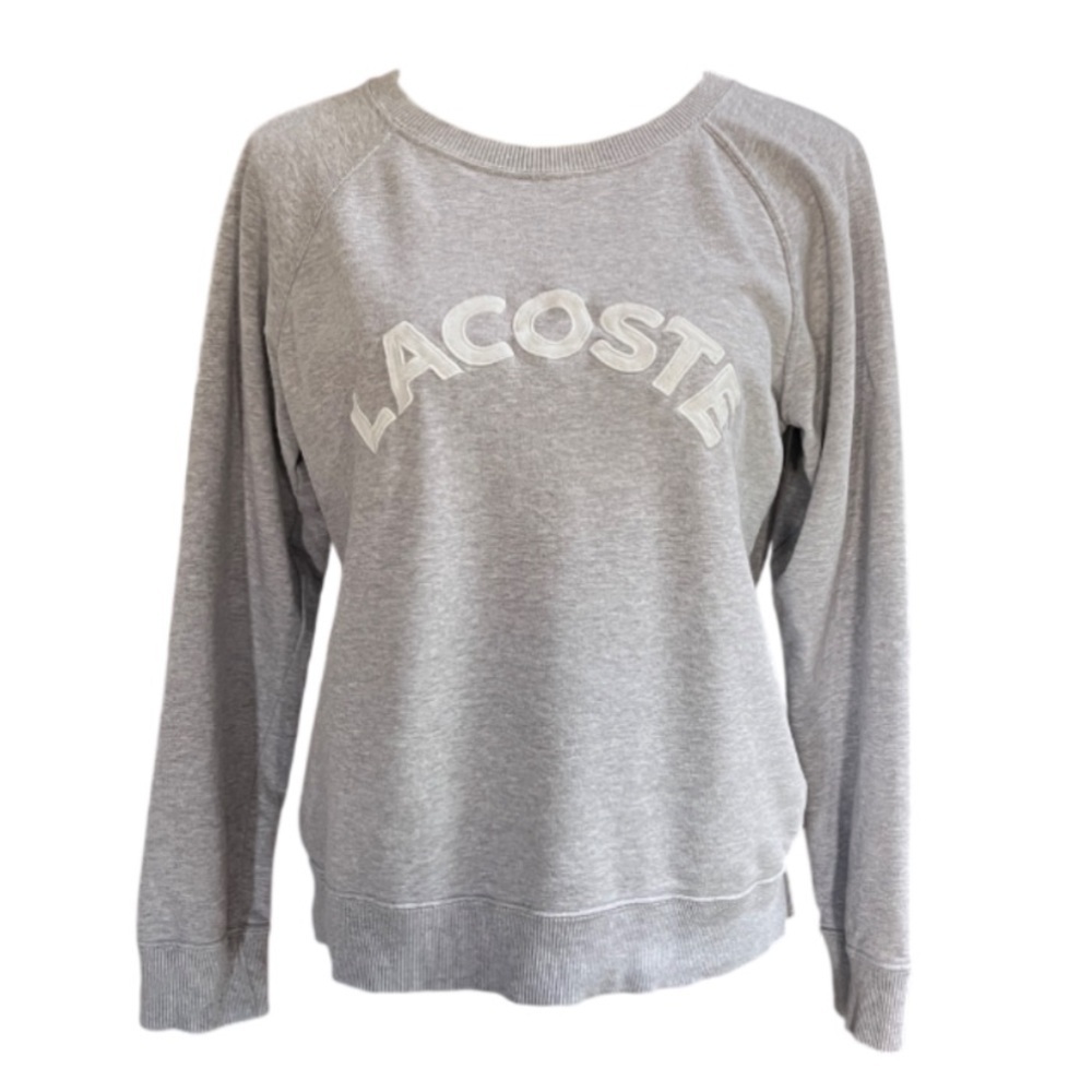 Lacoste Logo Gray Women’s Sweatshirt -S/M
